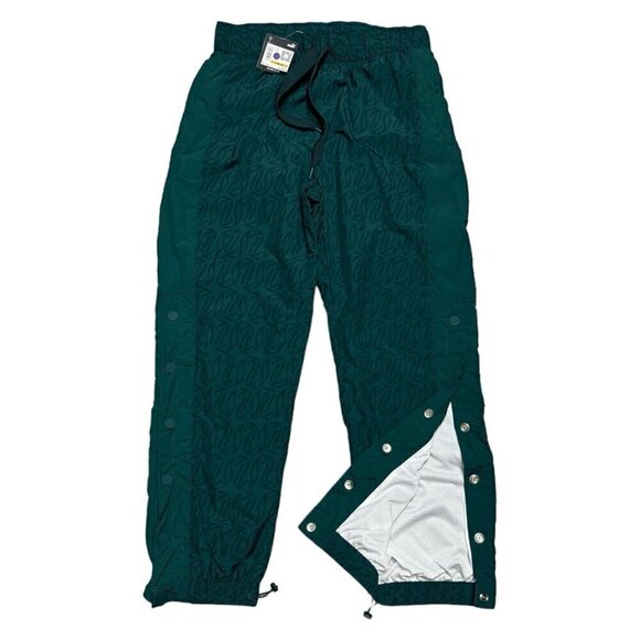 PUMA HOOPS Basketball Lined TEARAWAY Snap-Up Splash Track Activewear Pants Small - Picture 1 of 9